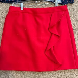 Super cute red JCrew Mini Skirt!  Goes well with JCrew shirt I posted!